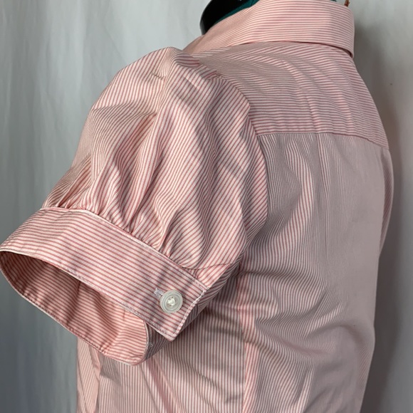 Ann Taylor Short-Sleeve Button Down Blouse-0P - Picture 5 of 7